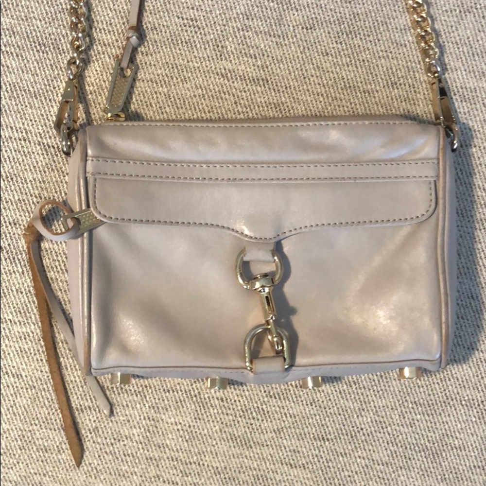 Rebecca Minkoff grey/ light lavender cross body